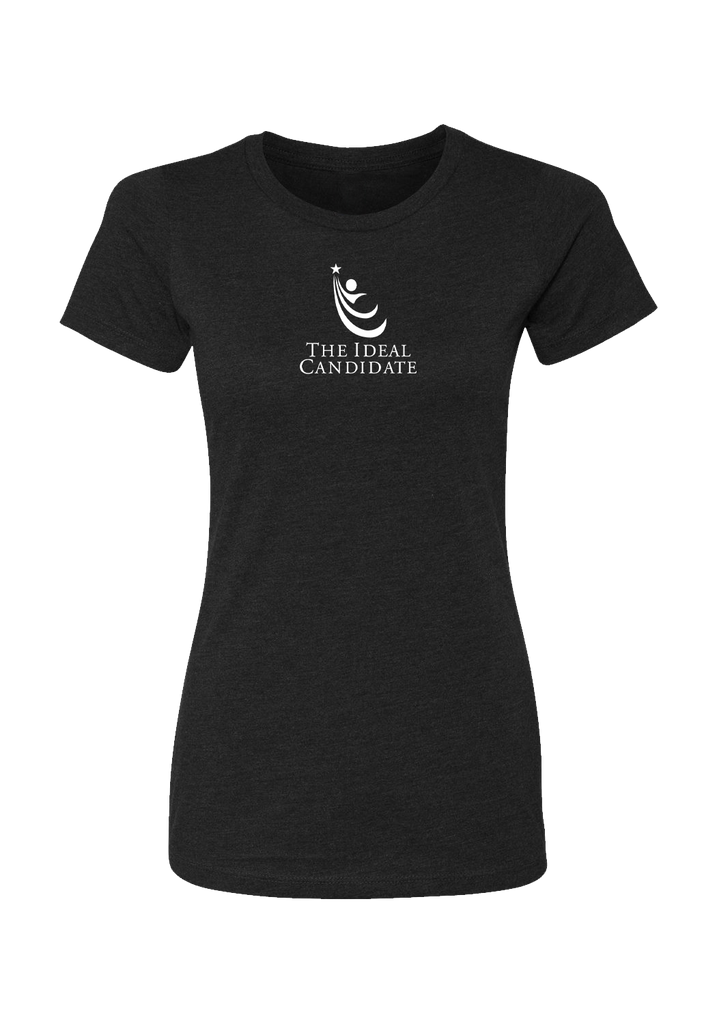 The Ideal Candidate women's t-shirt (black) - front