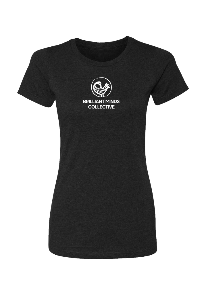 Brilliant Minds Collective women's t-shirt (black) - front