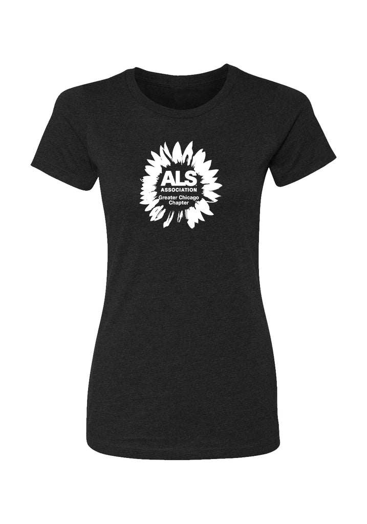 ALS Association Greater Chicago Chapter women's t-shirt (black) - front