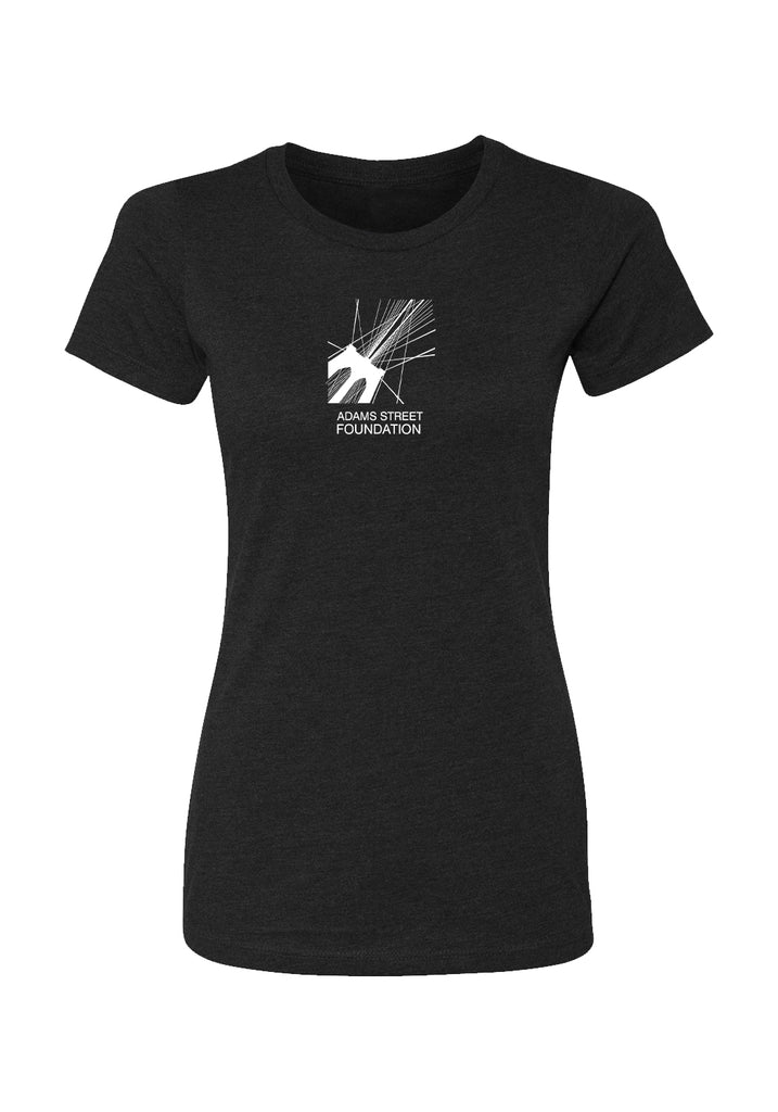 Adams Street Foundation women's t-shirt (black) - front