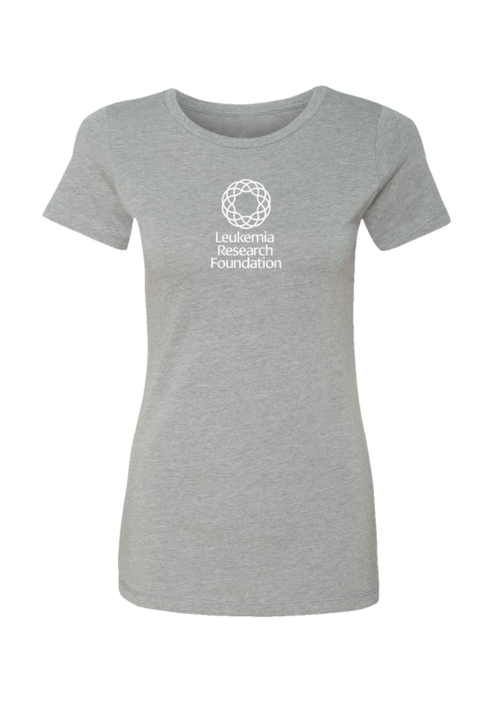 Leukemia Research Foundation women's t-shirt (gray) - front