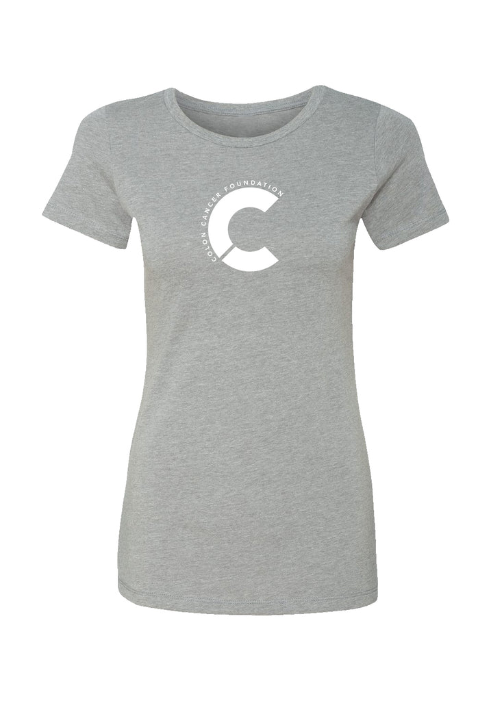 Colon Cancer Foundation women's t-shirt (gray) - front